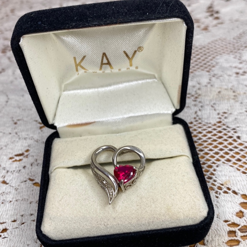 Heart, ruby pendant from Kay’s